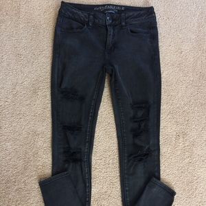 American Eagle distressed skinny jeans